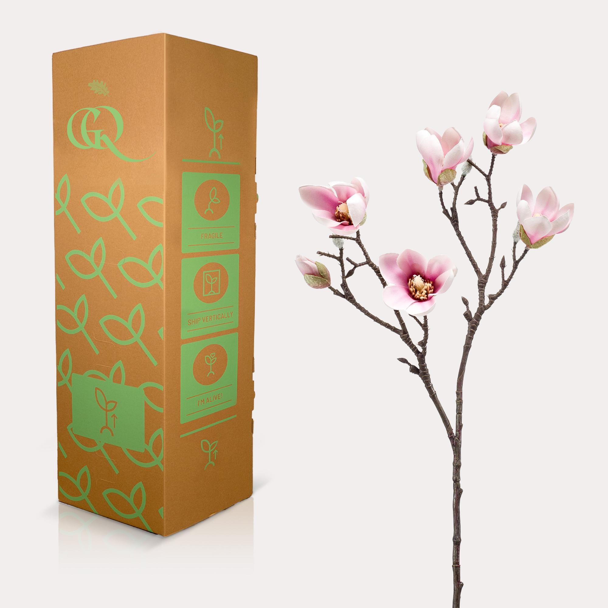 Magnolia blomst Pink x8 - 65cm